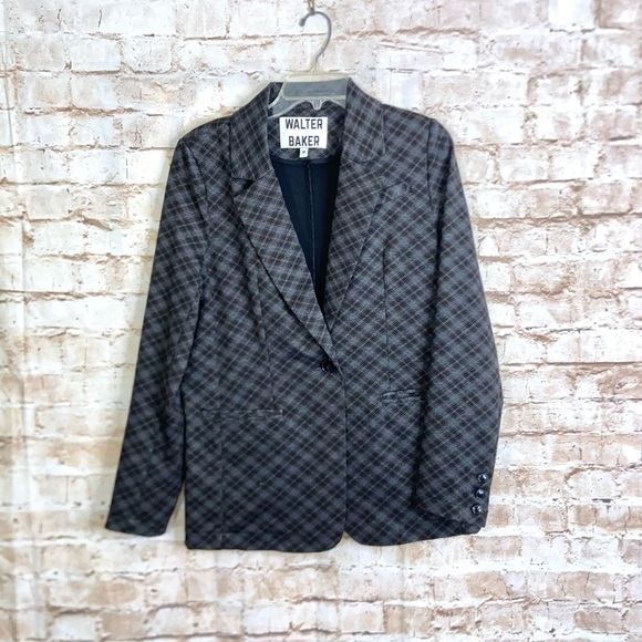 Walter Baker Plaid Blazer Size Medium - Picture 2 of 7